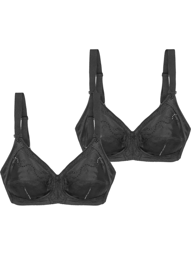 Triumph Bügelloser BH Doreen + Cotton zwart
