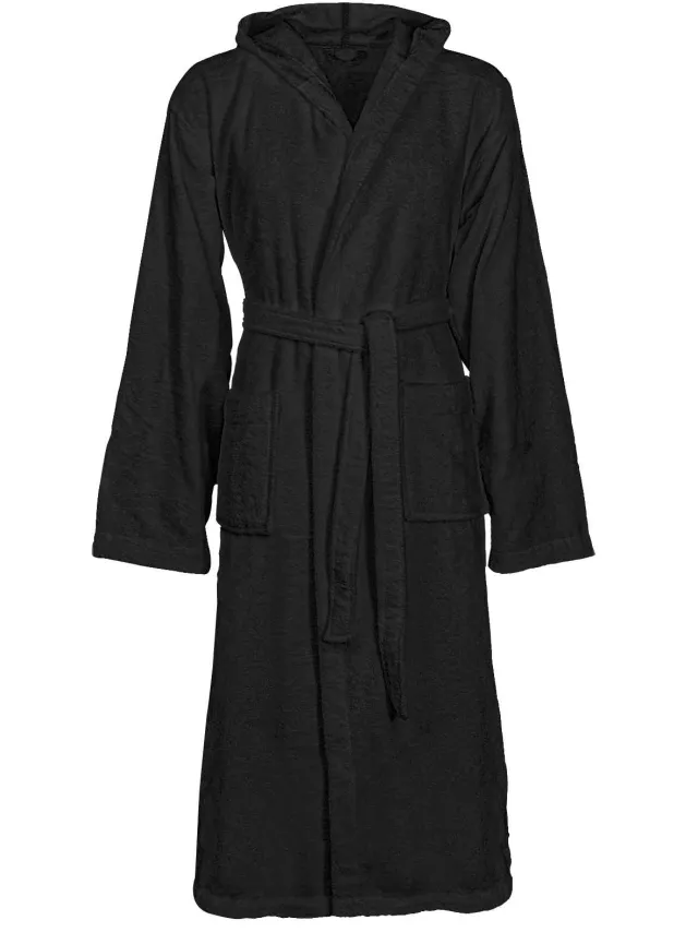 vidaXL Badjas KINN Zwart XXXL Katoen