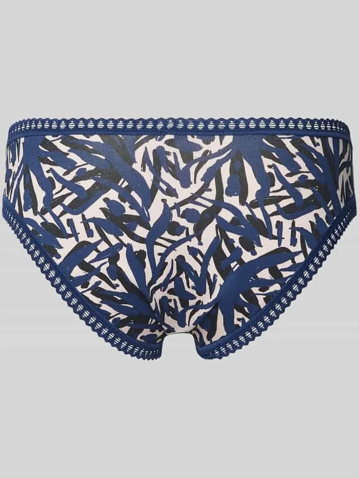 Sloggi Slip met gehaakt kant, model 'GO Crush' in een set van 3 stuks blauw, foto 2