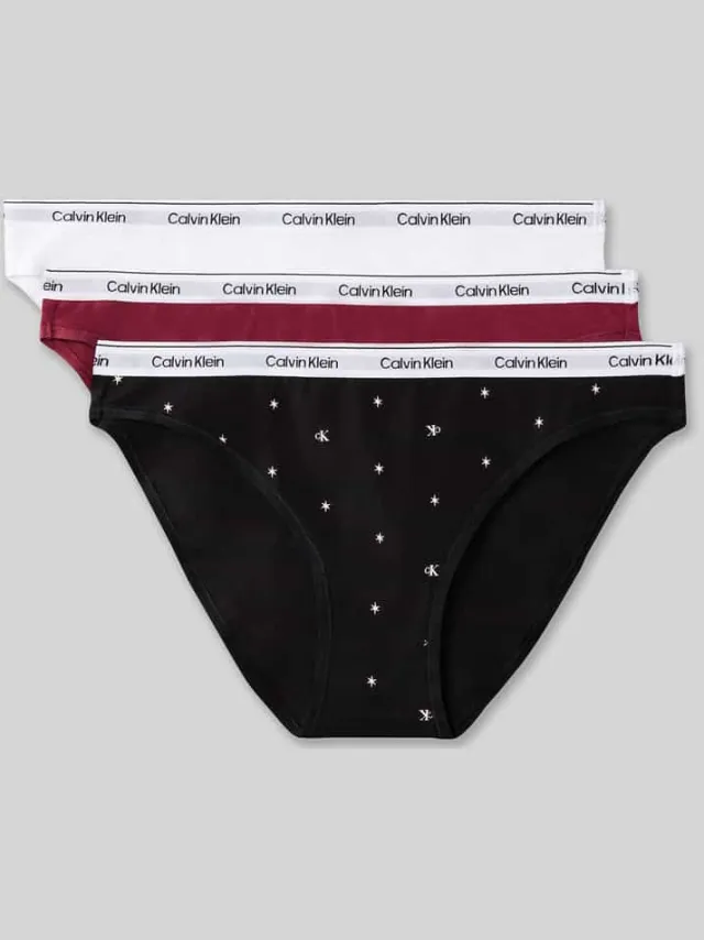 Calvin Klein Slip van katoenmix in set van 3 rood, foto 2