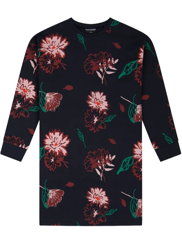 Schiesser Nachthemd Nightwear 3 middernachtblauw