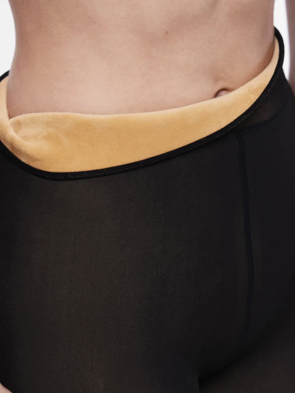 Pieces PCSOPHIE fleece panty zwart, foto 5