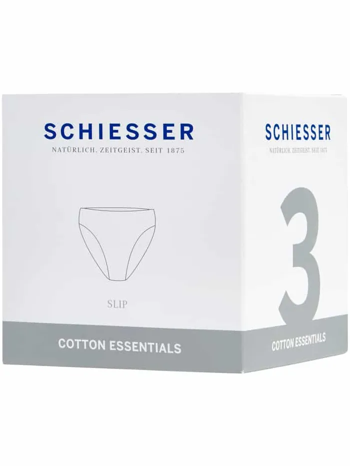 Schiesser Set van drie slips wit
