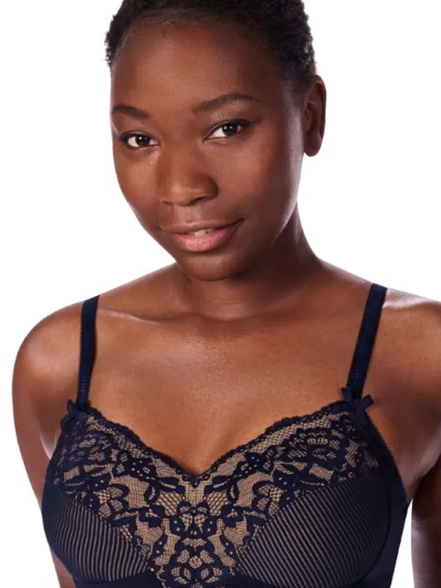Amoena Kyra SB Prothese Bh zonder Beugel Kyra SB C0549 C0549 - dark blue/nude - maat EU 80C / FR