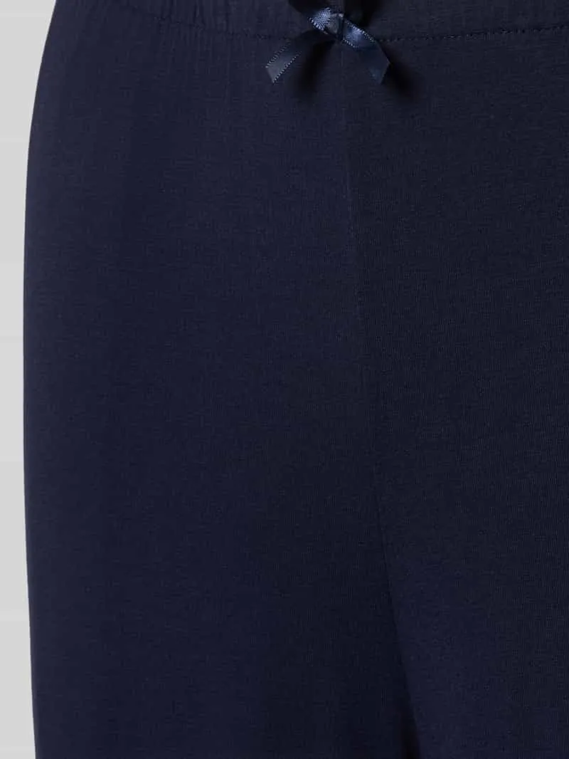Christian Berg Woman relaxed fit pyjamabroek van viscosemix donkerblauw, foto 2