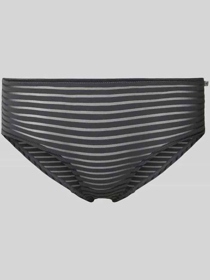 Marc O'Polo Panty met streepmotief Zwart