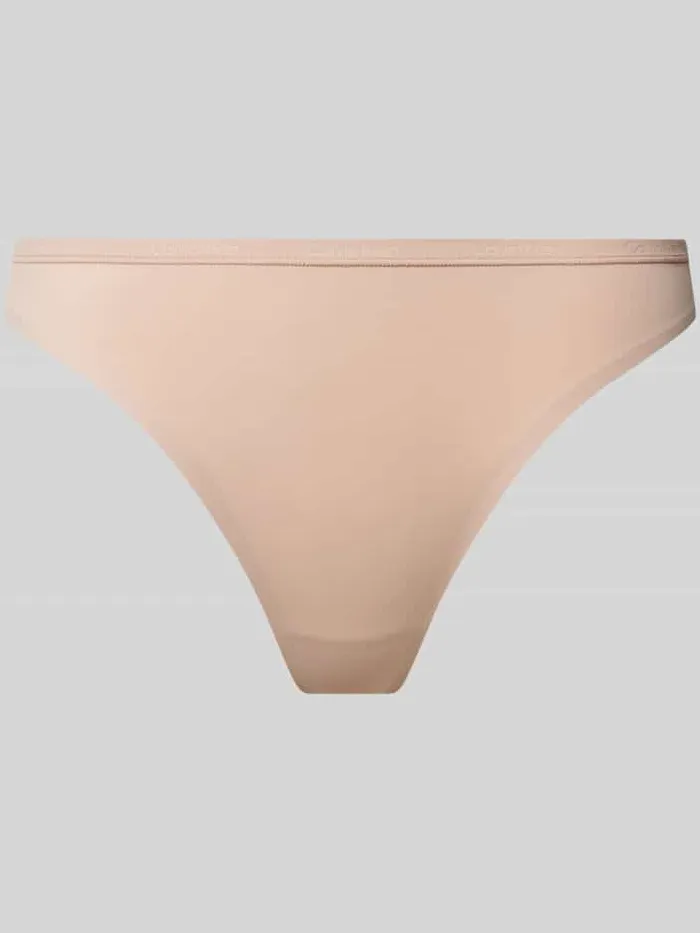 Calvin Klein String met elastische band Beige