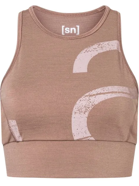 Super.Natural Capital Logo LF Top sportbeha bruin