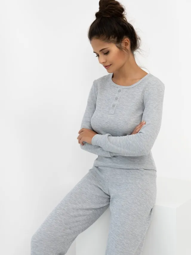 S& Sensis Sensis Dames Pyjama JADE Grijs