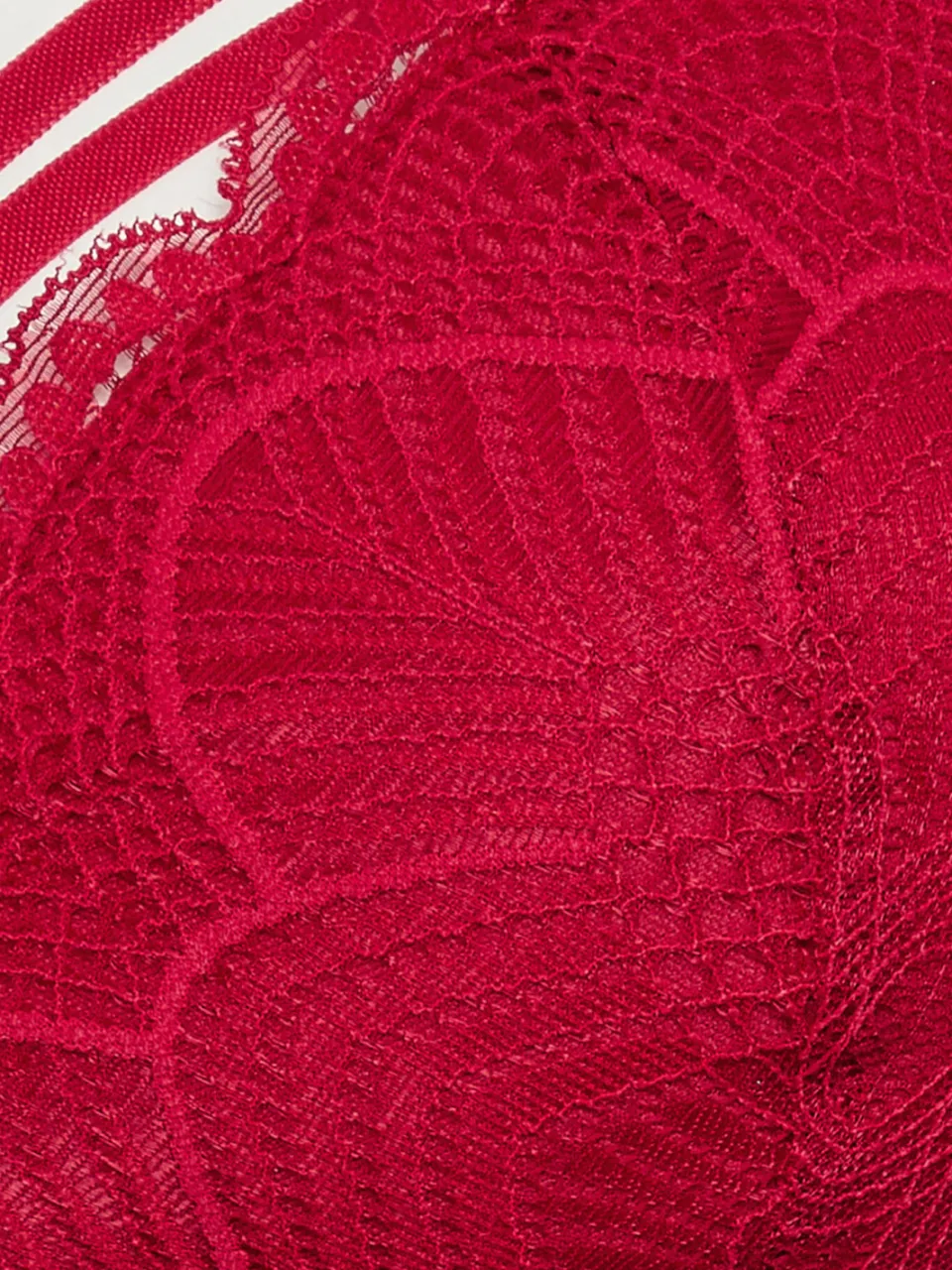 Yours Kanten Bh Met Bandjesdetail En Beugel In Rood, foto 4