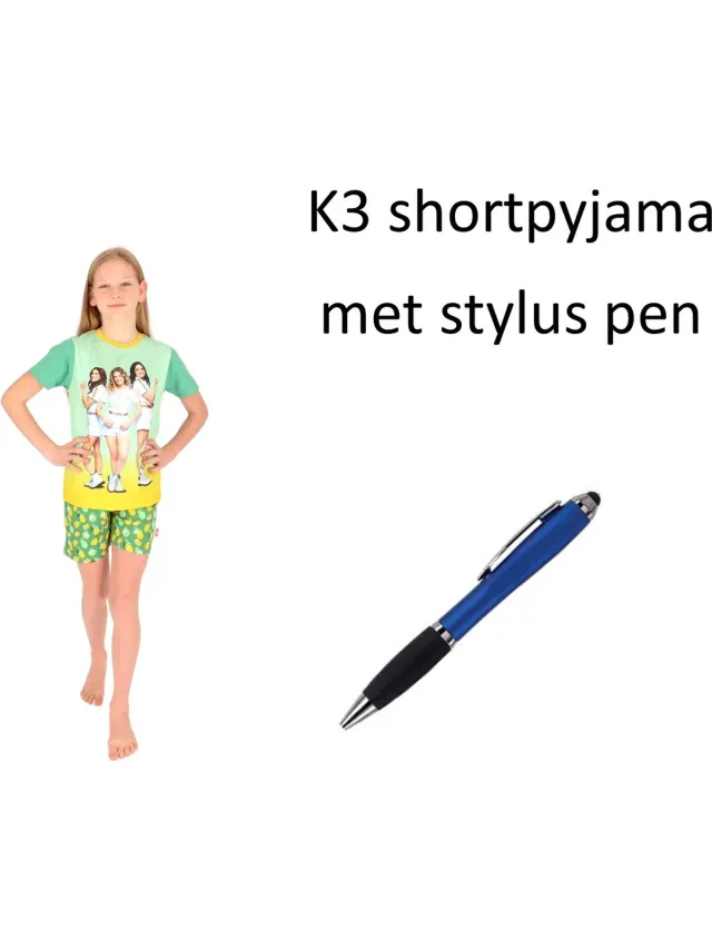 K3 Short Pyjama - Shortama - Lemons Unisex. Maat 134/140 cm - 9/10 jaar met Stylus Pen. Multi