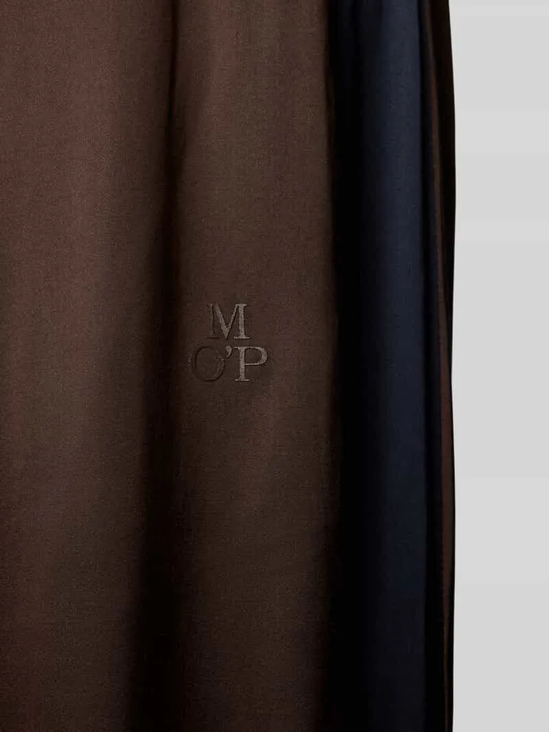 Marc O'Polo Pyjamabroek met satijnlook donkerbruin, foto 2