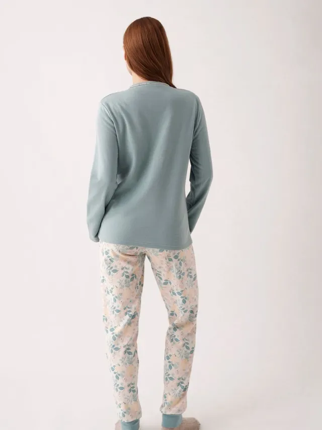 Promise Pyjama Set Vintage - Blauw/Meerkleurig