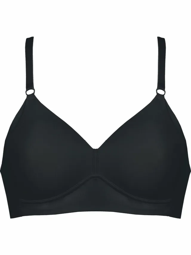 Naturana Side smoother Zwart - Wireless bh Maat: