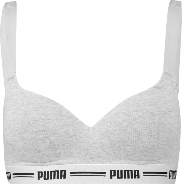 Puma Padded Top Beha - Grijs