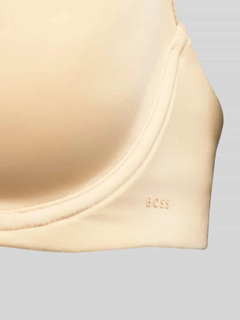 Boss Voorgevormde bh met labelprint beige, foto 3