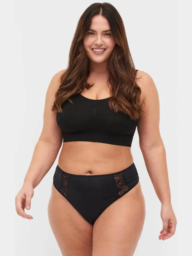 Zizzi LBRITNEY string zwart