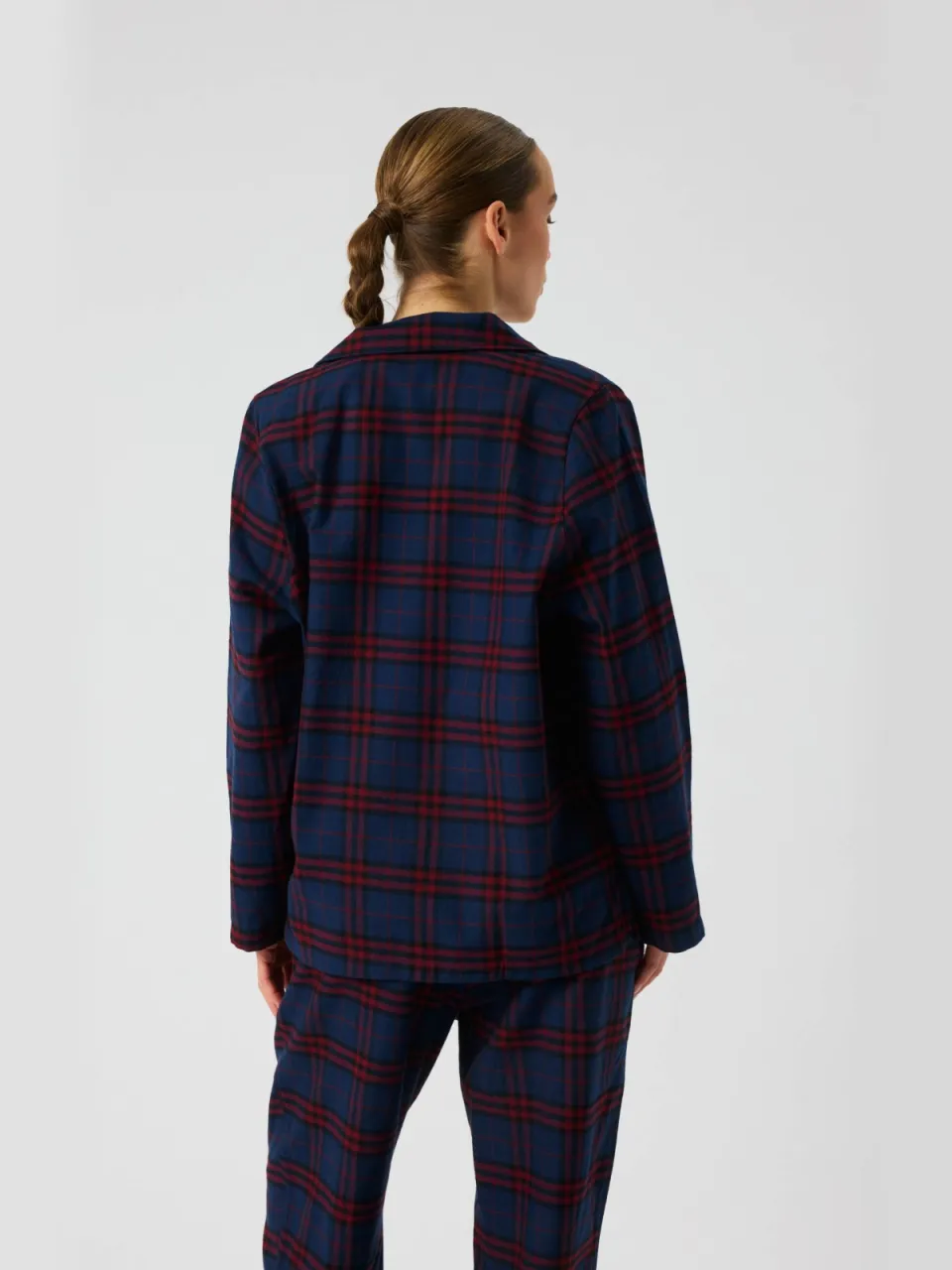 Björn Borg flanel pyjamaset donkerblauw donkerblauw/rood, foto 3