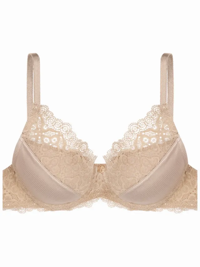 ESOTIQ Hudson - Push-upbeha - 65F - Uitneembare vullingen - Beige Beige;Goud
