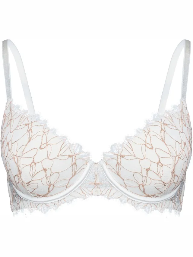 ESOTIQ C’mon - Push-upbeha - 70D - Ivoorkleurig - Beige geborduurde kant Ivoor;Beige