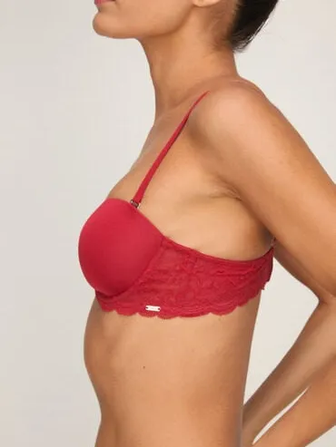 Hunkemöller Voorgevormde strapless beugel bh Angie Rood