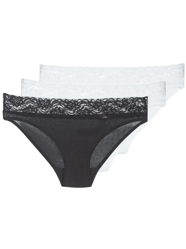 Dim Coton Feminine slip zwart