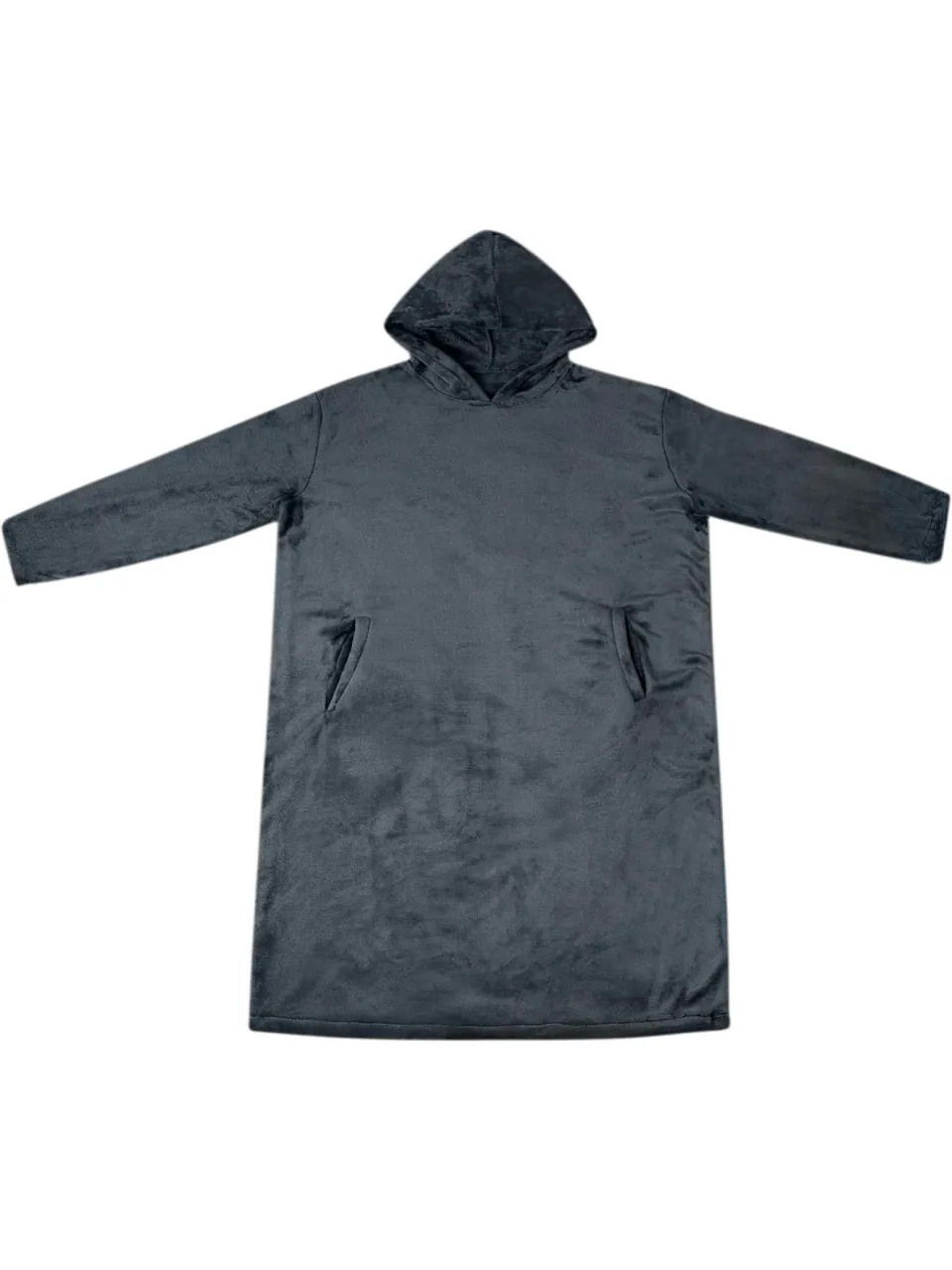 vidaXL Deken hoodie Marineblauw S Flanel, foto 2