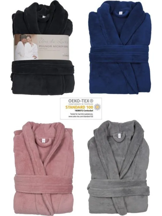 Konges Sløjd Luxe badjas - microfiber - MICRO FLEECE - badjas - bad jas - ochtendjas - Roze