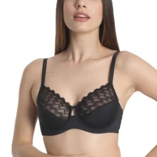 sassa Beautiful Classic Underwired Bra Beige,Zwart,Wit