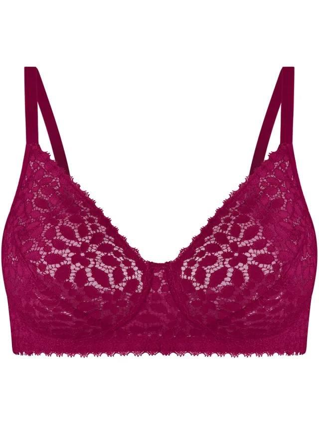 nur die Bügelloser BH Lace Roze