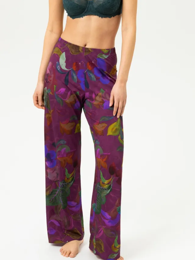 Mey Lange broek Serie Cosmic Garden Crushed Berry paars