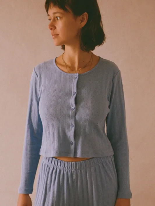 Nénés dames vegan Top Maud Blauw