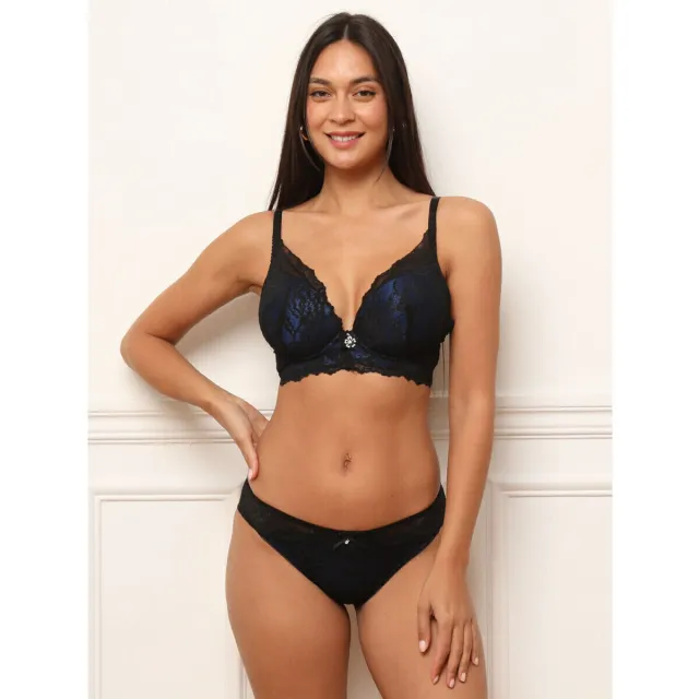 La Modeuse gewatteerde bh donkerblauw