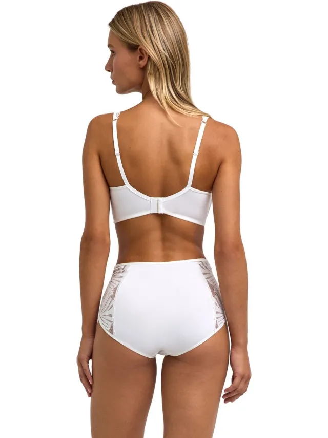 Falke Delicate Touch High Apex met kant functioneel materiaal beha dames wit