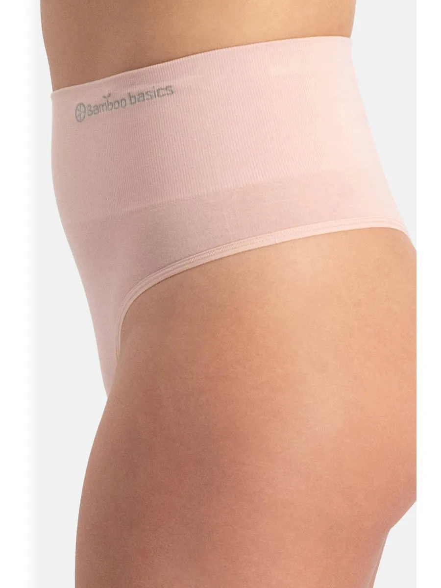 Bamboo Basics seamless corrigerende high waist string Zoey (set van 3) lichtroze, foto 4