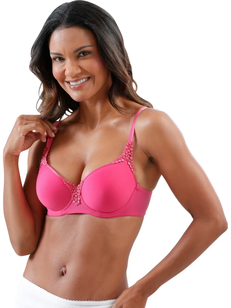 T-shirtbeha met beugel magenta