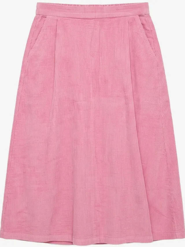 KnowledgeCotton Apparel dames vegan Rok Corduroy Orchid Haze Paars