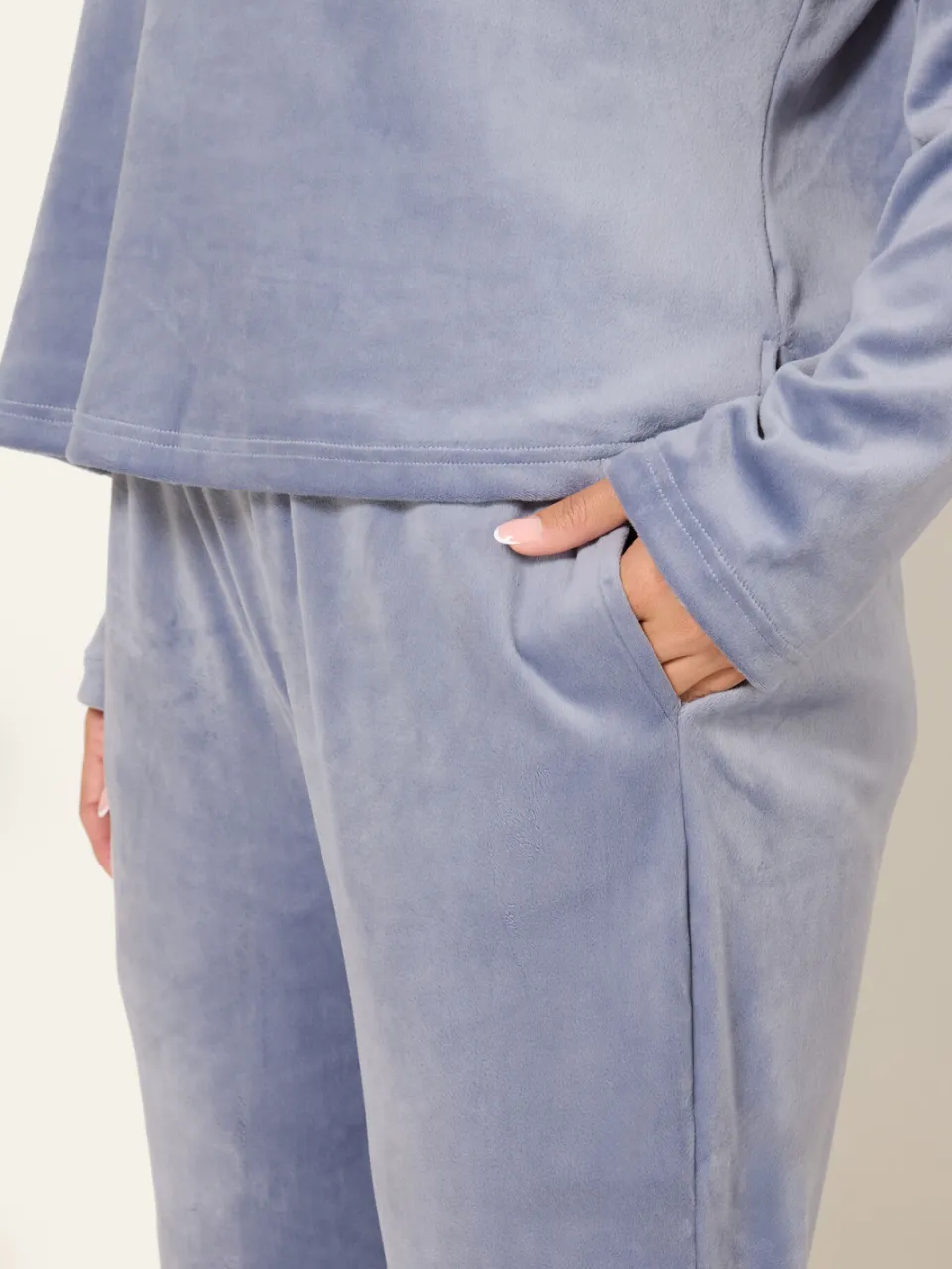 Yours Blue Super Luxe Pyjamaset-52, foto 5