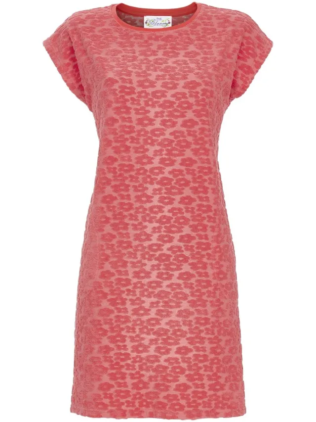 Ringella Zacht badstof nachthemd rood - Rood - Maat - 40