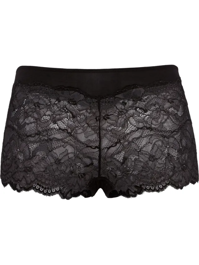Panty wit, zwart