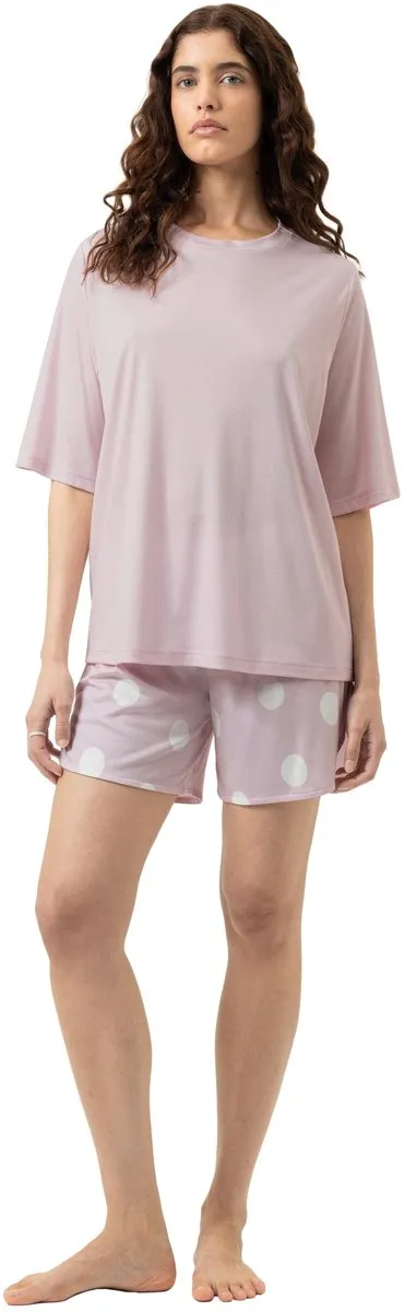 Mey Korte Pyjama Serie Pretty Dots Pink Parfait