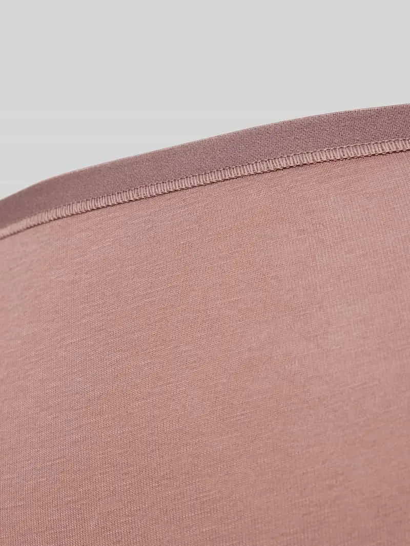 Sloggi High waist broek met labelprint roodbruin, foto 3