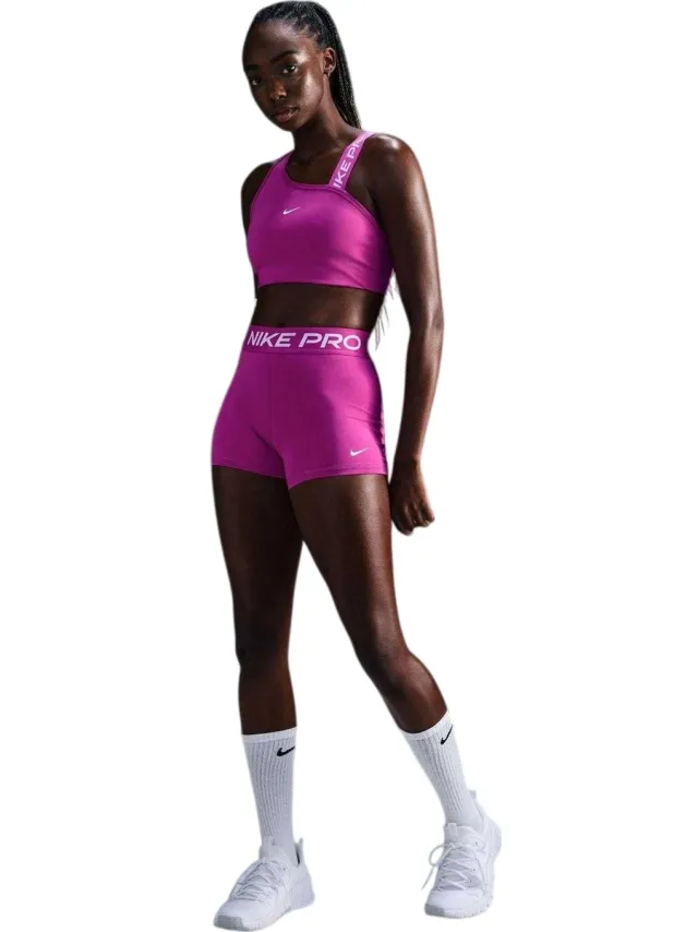 Nike Dames/Dames Swoosh Sportbeha (Fuchsia Roze)