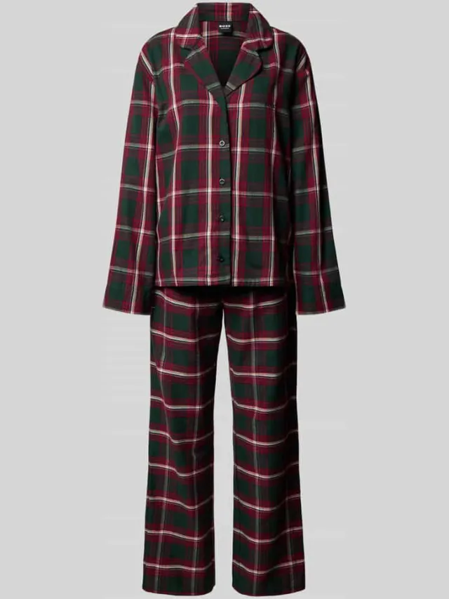 Boss Regular fit pyjama van mix van katoen en viscose model 'Holiday_Gift Set' Rood