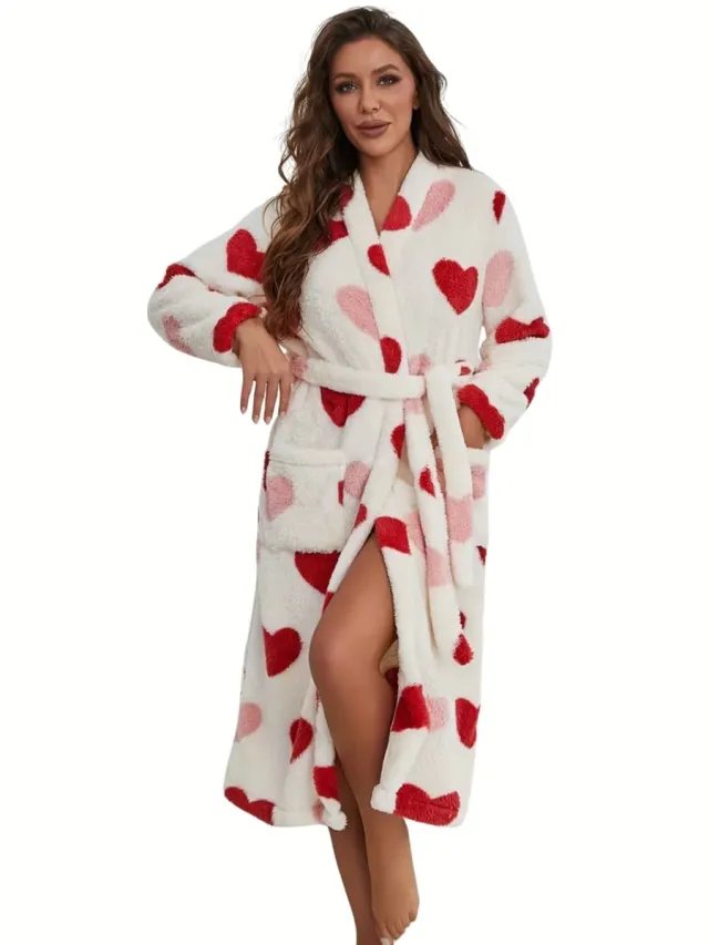 Currero Badjas Dames - Fleece - Katoen - Badstof - Sauna - Hamam - Wafel - Bathrobe - Duster - Ochtendjas - Spa - Kimono - Roze