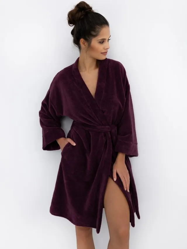 S& Sensis Sensis Dames Badjas Bamboe Katoen INDIGO Bordeaux