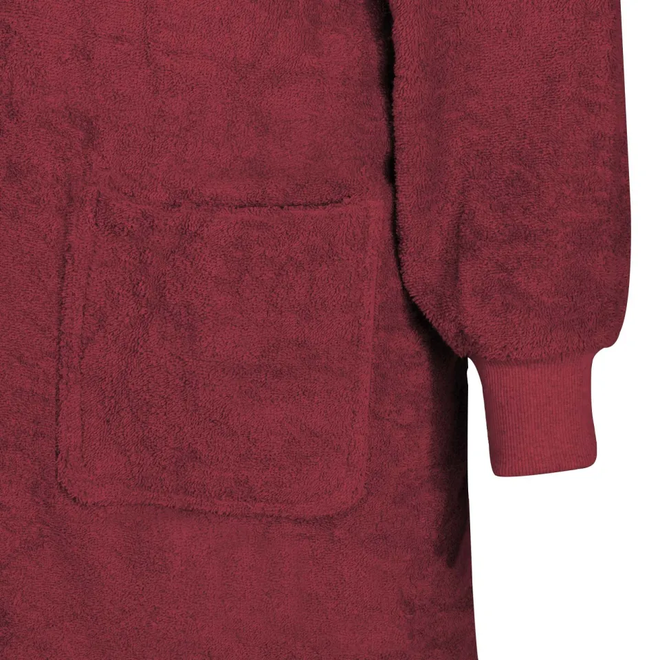 vidaXL Deken hoodie KINN Rood XL Katoen, foto 3