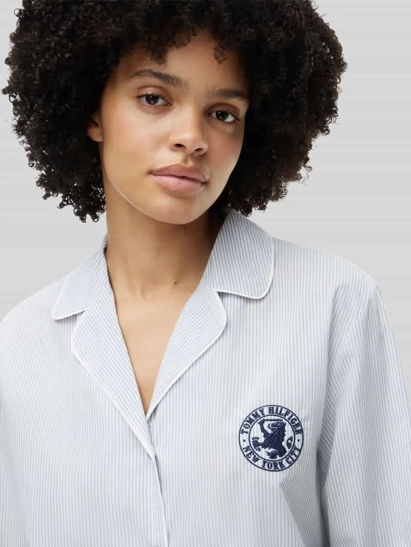 Tommy Hilfiger comfort fit pyjamabovendeel van puur katoen lichtblauw, foto 5