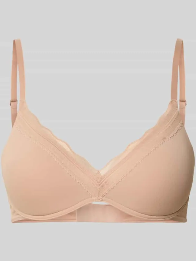 Sloggi Slim fit push-up bh met kant model 'Go Blush' Beige
