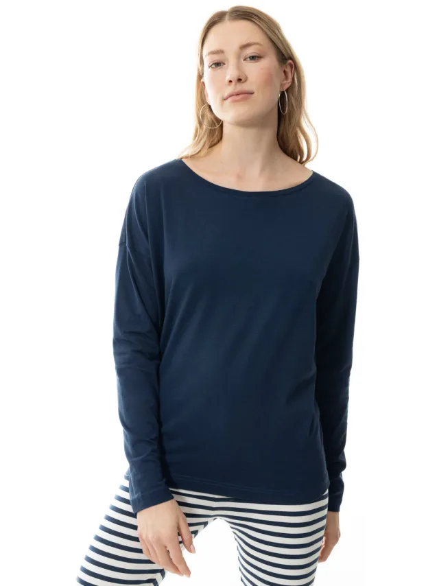 Mey Shirt Serie Tessie Deep Shadow blauw